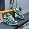 Green & White Retro Skate Sneakers