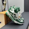 Green & White Retro Skate Sneakers