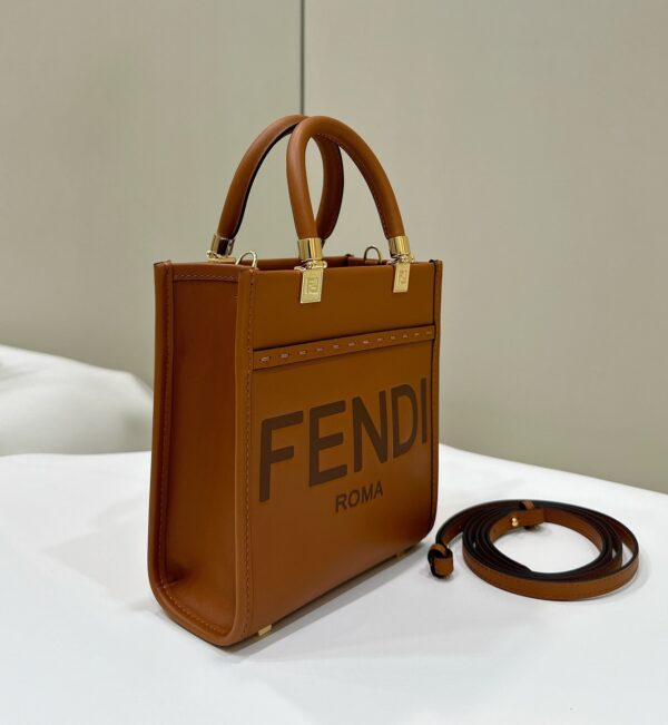 Fendi Sunshine Mini Tote Bag – Brown