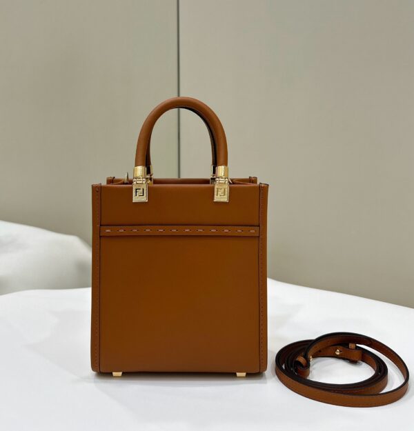 Fendi Sunshine Mini Tote Bag – Brown