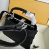 Black Small Peekaboo ISeeU Textured Calfskin Handbag