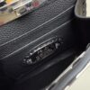 Black Small Peekaboo ISeeU Textured Calfskin Handbag