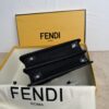 Black Small Peekaboo ISeeU Textured Calfskin Handbag