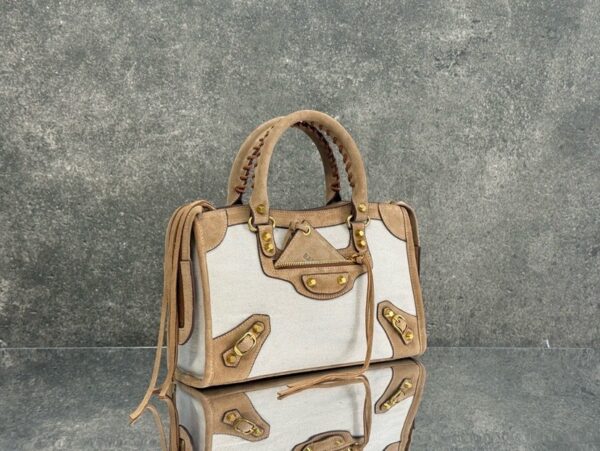 sy_no_19EAB64301947B3006A8DB39630C8C11_2 Balenciaga Le City Medium Canvas Motorcycle Bag