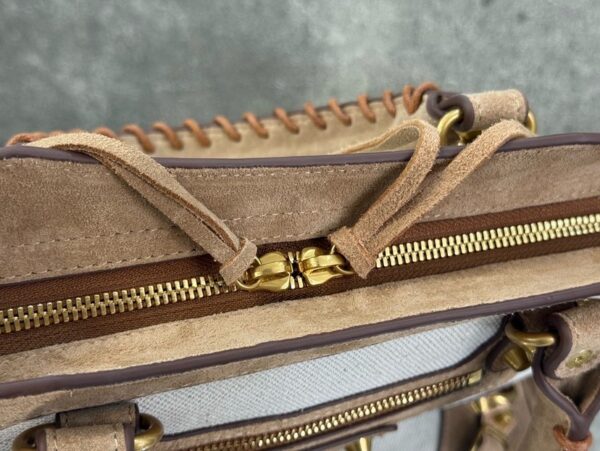 sy_no_19EAB64301947B3006A8DB39630C8C11_7 Balenciaga Le City Medium Canvas Motorcycle Bag