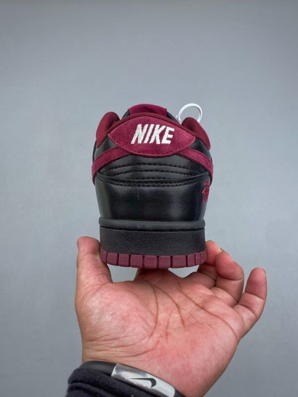 sy_no_19F333D0B114599B521B3396C295FED7_6 Nike Dunk Low Custom x Stüssy “Black / Burgundy” Sneakers