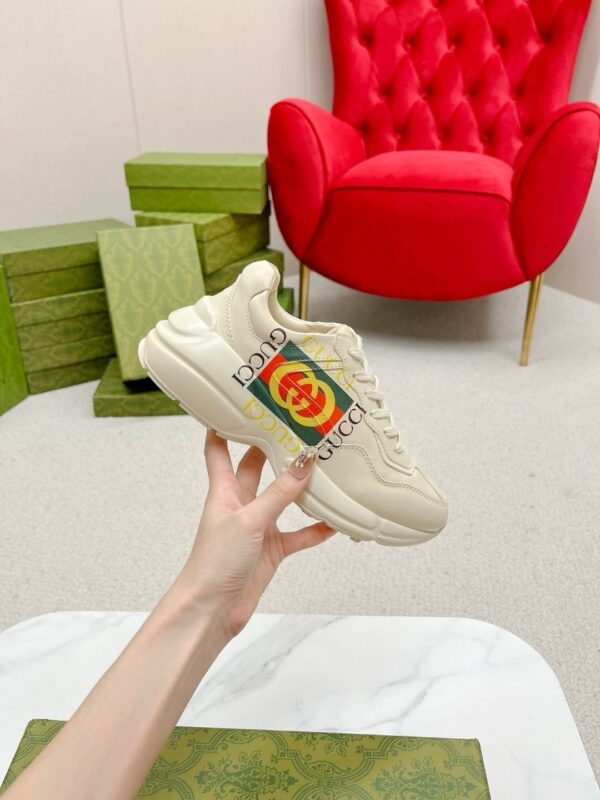 sy_no_19F5F11DD25788B415EEA81A5D3FE9D1_3 Gucci Rhyton Worldwide Vintage Logo Sneaker in Off-White Leather