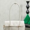 sy_no_19FAE9EBAB0F050DCB65C17D05515A27_0 New Miu Miu White Flap Bowling Bag – Versatile Women's Commuter Bag (Long-Handle Shoulder/Underarm/Handheld Style)