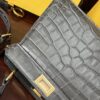 sy_no_1B485795B6BE0281FAF3466638965DE1_5 Fendi Peekaboo Crocodile-Embossed Leather Bag – Dark Gray