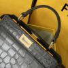 sy_no_1B485795B6BE0281FAF3466638965DE1_6 Fendi Peekaboo Crocodile-Embossed Leather Bag – Dark Gray