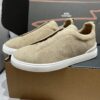 sy_no_1C65C9F7F761873A58DF70FE18B1D6D1_2 Navy Suede Triple-Cross Slip-On Shoes