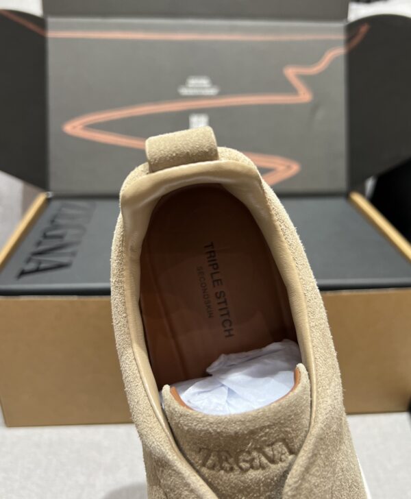 sy_no_1C65C9F7F761873A58DF70FE18B1D6D1_8 Navy Suede Triple-Cross Slip-On Shoes