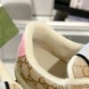 sy_no_1C75025ABE42E338EE5C9FDF3A73EDF2_5 Gucci Screener Sneaker in Beige GG Canvas & White with Pink Accents & Double G Logo