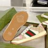 sy_no_1C75025ABE42E338EE5C9FDF3A73EDF2_8 Gucci Screener Sneaker in Beige GG Canvas & White with Pink Accents & Double G Logo