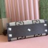 Gucci Diana Small Bamboo Top Handle Bag – Brown Canvas & Black Leather