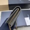 YSL Becky Quilted Chain Bag – Black & Moss Green