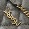 YSL Becky Quilted Chain Bag – Black & Moss Green