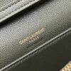 YSL Becky Quilted Chain Bag – Black & Moss Green