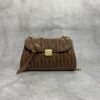sy_no_1EAFC6C1DE24CCDA9A7E5ABF9E0E77FE_0 Caramel Matelassé Flap Shoulder / Crossbody Bag