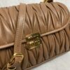 sy_no_1EAFC6C1DE24CCDA9A7E5ABF9E0E77FE_4 Caramel Matelassé Flap Shoulder / Crossbody Bag