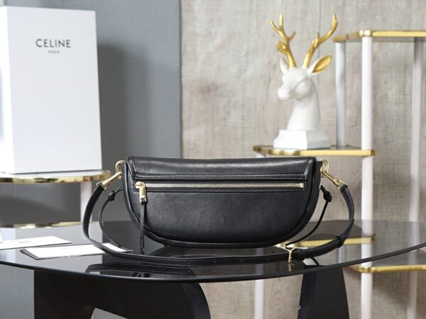 sy_no_1F11CA32350E0834EA4A6924C114DBE2_4 Celine Soft Triomphe Half-Moon Bag