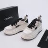 sy_no_1F247F228B3953B93D8607AF14ED29A1_3 Cream, Light Grey & Black Suede Platform Sneakers