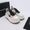 sy_no_1F247F228B3953B93D8607AF14ED29A1_5 Cream, Light Grey & Black Suede Platform Sneakers