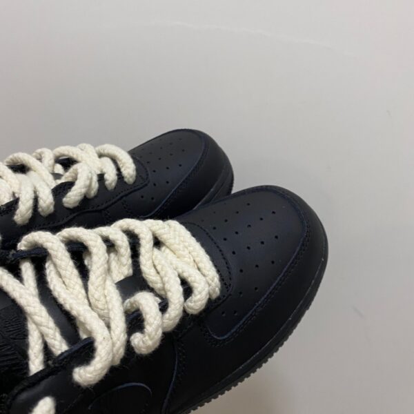sy_no_20A837FFEB5C0F6652829111DA7E19D2_4 Nike Air Force 1 Low Custom – Triple Black / Rope Lace