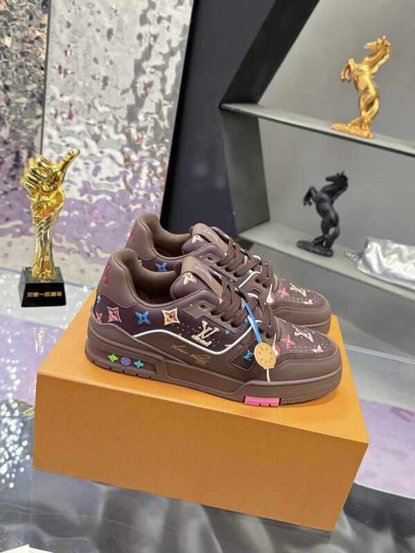 sy_no_211CB74F14F48A2D8C5819ADC673BA13_1 Louis Vuitton LV Trainer Maxi Deep Brown & Multicolor Monogram Sneakers