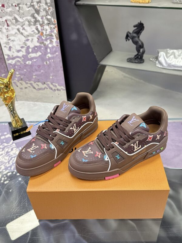 sy_no_211CB74F14F48A2D8C5819ADC673BA13_2 Louis Vuitton LV Trainer Maxi Deep Brown & Multicolor Monogram Sneakers