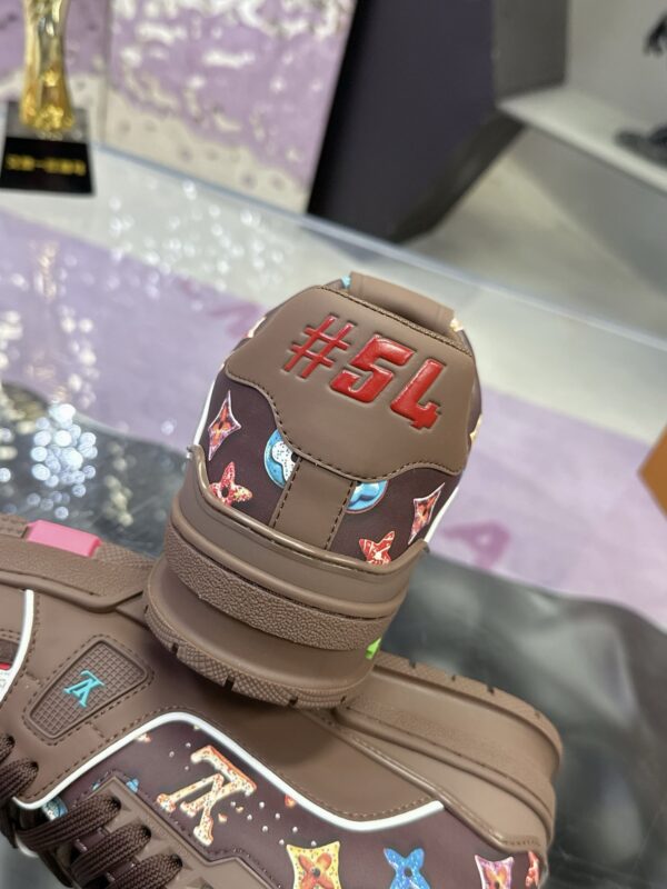 sy_no_211CB74F14F48A2D8C5819ADC673BA13_6 Louis Vuitton LV Trainer Maxi Deep Brown & Multicolor Monogram Sneakers