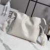 sy_no_215DB27D6B8F13F54B825476E1F2B633_2 Loewe Lion Intarsio Flamenco Medium Bag – Glossy Calfskin Leather (White)