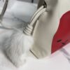 sy_no_215DB27D6B8F13F54B825476E1F2B633_5 Loewe Lion Intarsio Flamenco Medium Bag – Glossy Calfskin Leather (White)