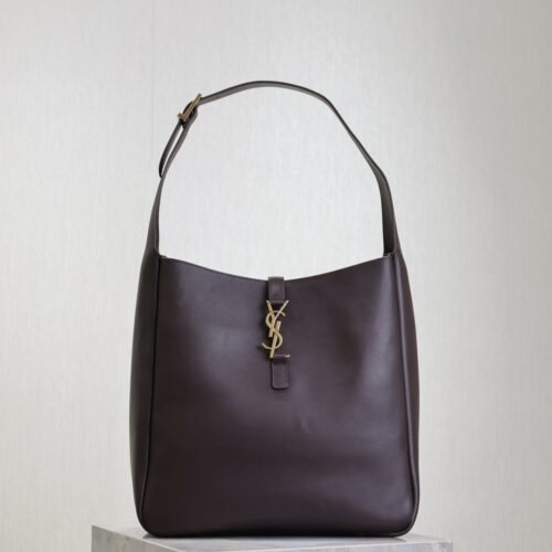 YSL Le 5 À 7 Large Hobo Bag – Brown