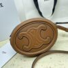 sy_no_2222614781C0794A9922930147CFEAF9_1 Brown Triomphe Small Oval Crossbody Bag