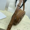 sy_no_2222614781C0794A9922930147CFEAF9_4 Brown Triomphe Small Oval Crossbody Bag