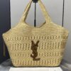 sy_no_223BD04B698EDE153F89A185C778EC57_0 YSL Small Icare Woven Tote – Beige & Gold