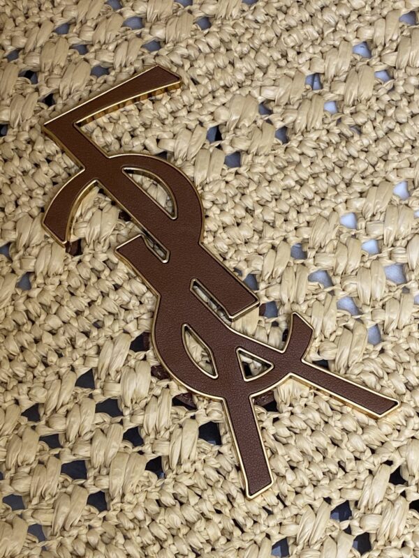 sy_no_223BD04B698EDE153F89A185C778EC57_10 YSL Small Icare Woven Tote – Beige & Gold