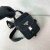 sy_no_228A963D58B941439B7CEFBB162FFB7D_1 Prada Black Triangle Logo Fashionable Casual Shoulder/Crossbody Phone Bag