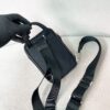 sy_no_228A963D58B941439B7CEFBB162FFB7D_3 Prada Black Triangle Logo Fashionable Casual Shoulder/Crossbody Phone Bag