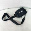 sy_no_228A963D58B941439B7CEFBB162FFB7D_4 Prada Black Triangle Logo Fashionable Casual Shoulder/Crossbody Phone Bag