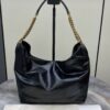 sy_no_22920A519A2D93E6F12D749A28921619_0 YSL Oil-Waxed Leather Chain Hobo Bag – Black & Gold