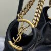 sy_no_22920A519A2D93E6F12D749A28921619_3 YSL Oil-Waxed Leather Chain Hobo Bag – Black & Gold