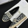 sy_no_2375D9CADD8BDA044A22FA1F0A6B9CFD_2 Dior Granville Espadrille Sneakers in Navy Blue Oblique