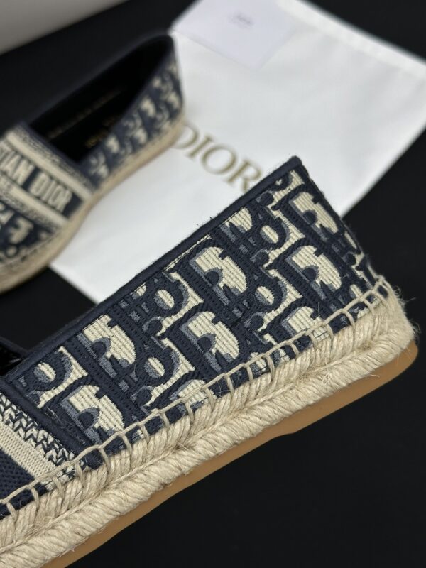 sy_no_2375D9CADD8BDA044A22FA1F0A6B9CFD_6 Dior Granville Espadrille Sneakers in Navy Blue Oblique