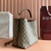sy_no_23A0432E175D1F04960AA8DC07C1C1E2_2 GG Emblem Small Shoulder Bag – Beige & Dark Brown GG Coated Canvas