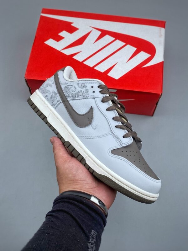 sy_no_2405F6084491558BF7D7B5AE443A48B4_0 Nike Dunk Low Custom “Grey Brown / Cloud Wave” Sneakers