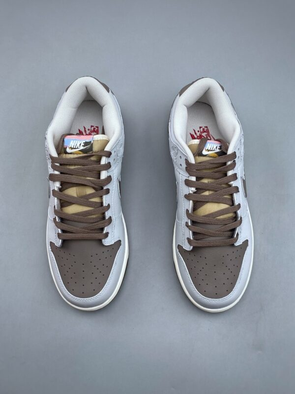 sy_no_2405F6084491558BF7D7B5AE443A48B4_4 Nike Dunk Low Custom “Grey Brown / Cloud Wave” Sneakers