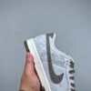 sy_no_2405F6084491558BF7D7B5AE443A48B4_5 Nike Dunk Low Custom “Grey Brown / Cloud Wave” Sneakers