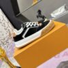 sy_no_247A454D5A4F2D7DDC823524A28E8222_2 Louis Vuitton LV Groovy Black Suede & Caramel Gum Sole Chunky Skate Sneakers
